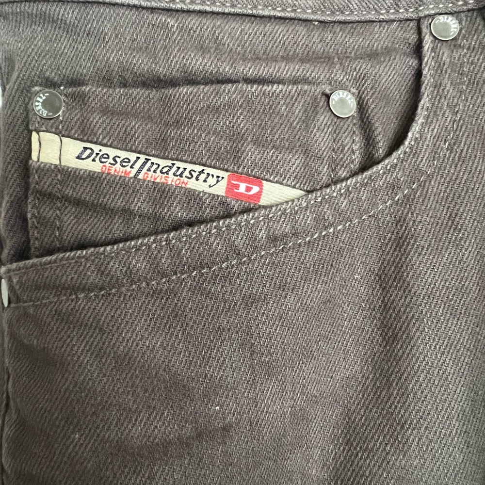**sold** Diesel Braddom Carrot Mens Jeans Straight Leg Slim Gray Denim - Sz 32